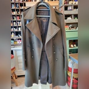 2040131 Grey Military Style Wool Coat main image 1